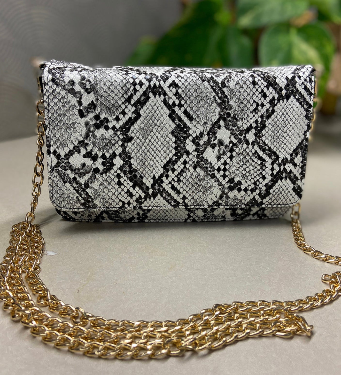 Snake Skin Cross Body